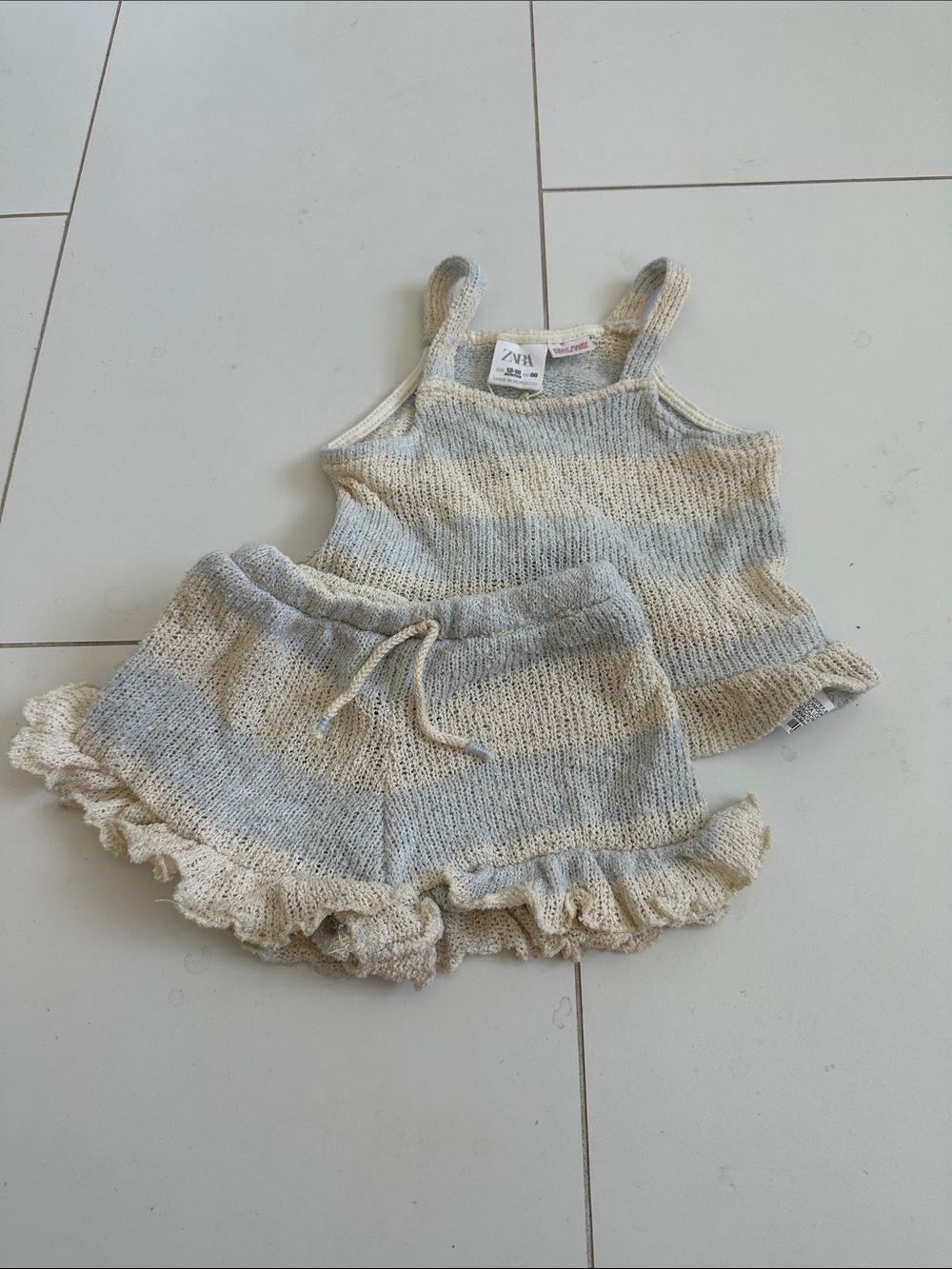 Zara baby girl beach set 12/18m